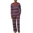 thumbnail image 1 of Nautica Ladies' Fleece Pajama Set (Winter Fair Isle, Small), 1 of 4