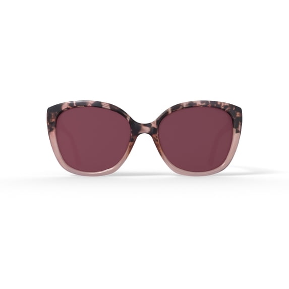 Nautica Ladies Rx'able Sunglass, NLS6013, Shiny Tort Ombre, 56-18-140, with Case