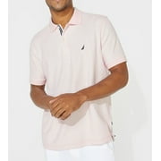 NAUTICA Mens Performance Deck Shirt Pink Classic Fit Button Down Cotton  Blend Polo XS