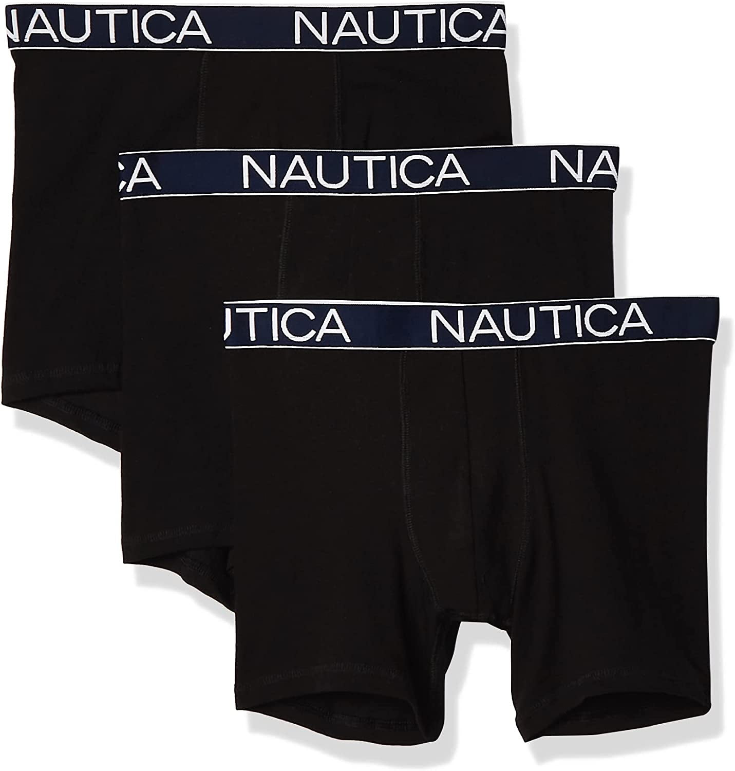 Nautica Men's 3-Pack Classic Underwear Cotton Stretch Boxer