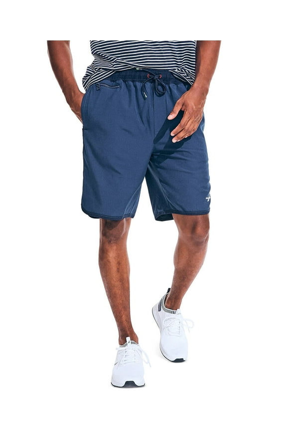 Men's 9" Stretch Performance Shorts in Deep Dive Wash Blue-Large 36-38W