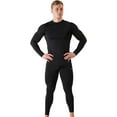 thumbnail image 1 of Nautica Men’s Base Layers Set Compression Pants & Shirt Thermal Wear for Men, Black Large, 1 of 7