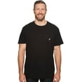 thumbnail image 1 of Nautica Men's Big & Tall Solid Crew Neck Short-Sleeve Pocket T-Shirt, True Black, 5X Big, 1 of 2
