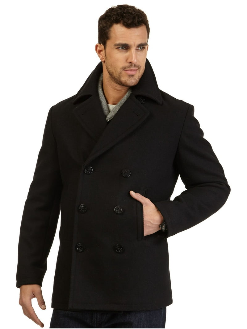Nautica Men's Big & Tall Wool Peacoat, Black, 6X - Walmart.com