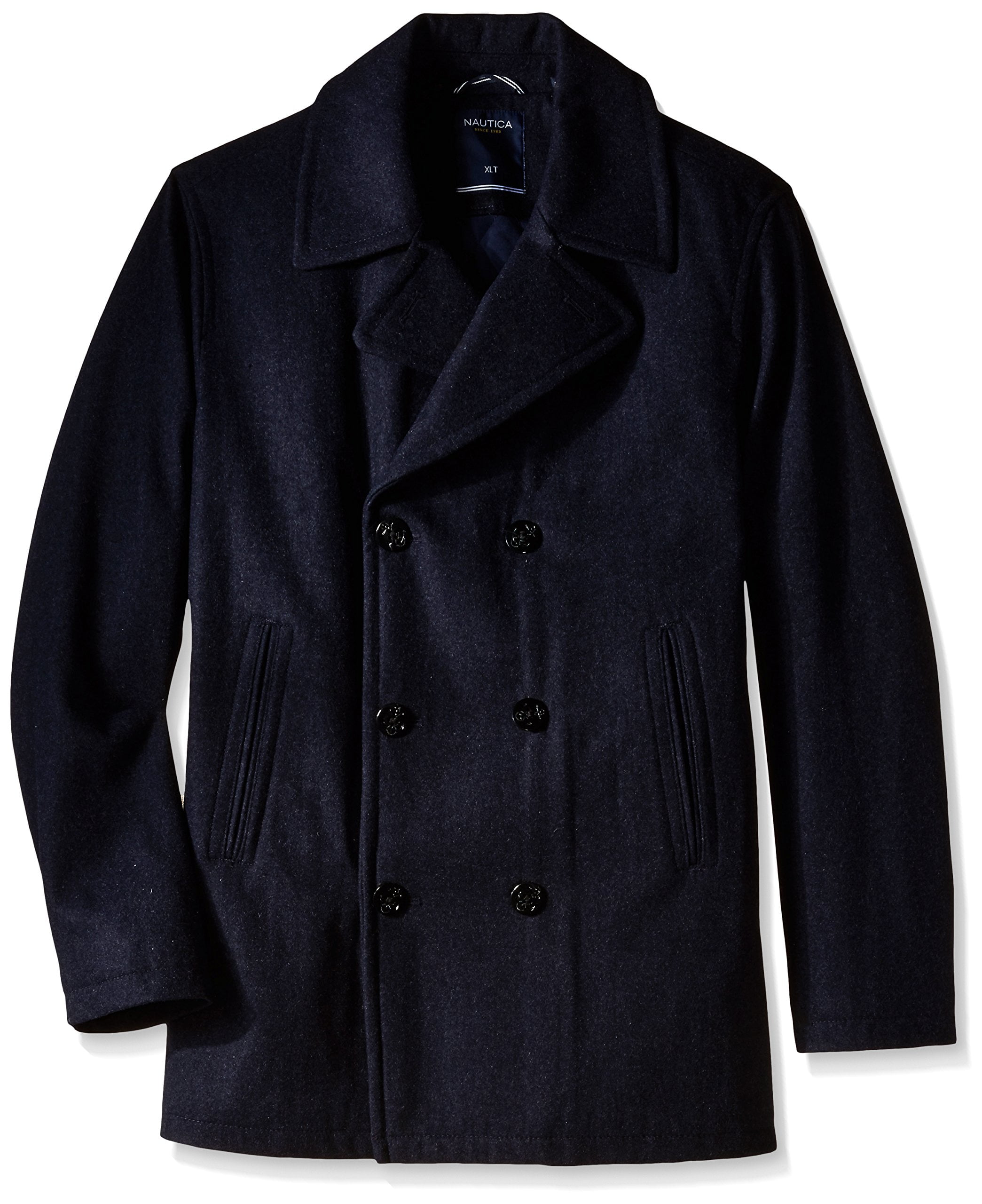 Nautica Men s Big Tall Wool Peacoat Navy 4X Tall