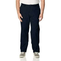 Nautica Men's Big and Tall Twill Flat-Front Pant, True Navy D83050, 40W x 34L
