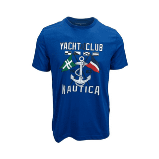 ★Sporty & Rich★ Yacht Club Logo Print Short Sleeve T-Shirt TTCC107-