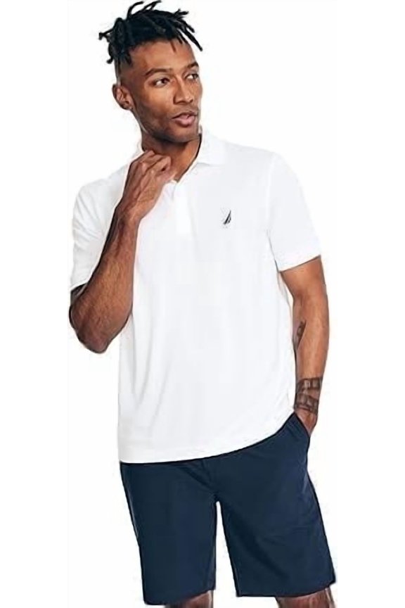 Men's Navtech Classic Fit Performance Polo, Bright White, X-Lrage