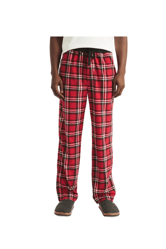 Mens Classic Fit Plaid Fleece Pajama Pants Size EXTRA LARGE, NAUTICA RED PLAID