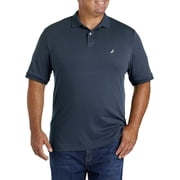 Nautica Mens Classic Fit Short Sleeve Solid Soft Cotton Polo Shirt Navy Medium