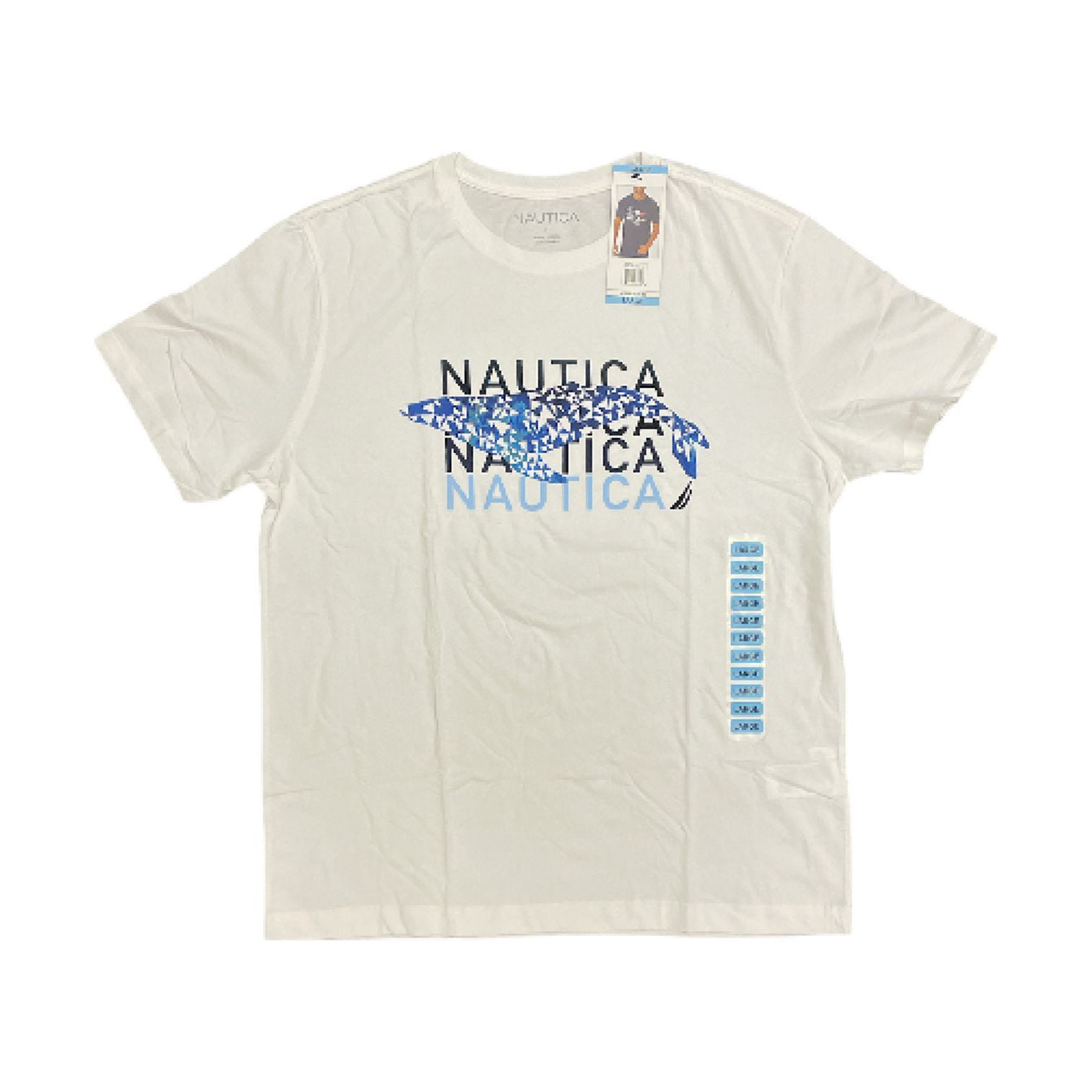 Nautica Men's Cotton Short Sleeve Crew Neck Various Graphic T-Shirt  (Nectarine, L) 