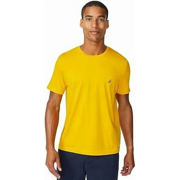 Nautica Men's Crewneck Deck T-Shirt, Old Gold, XX-Large