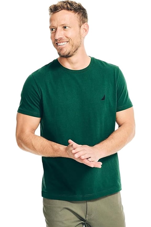 Men's Crewneck Deck T-Shirt, Tidal Green, Medium