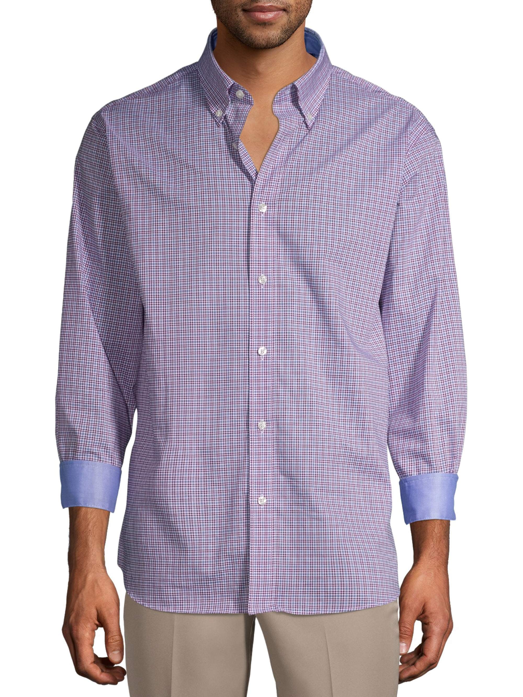nautica men's dress shirts Slim Fit Wrinkle-Resistant Dress Shirt