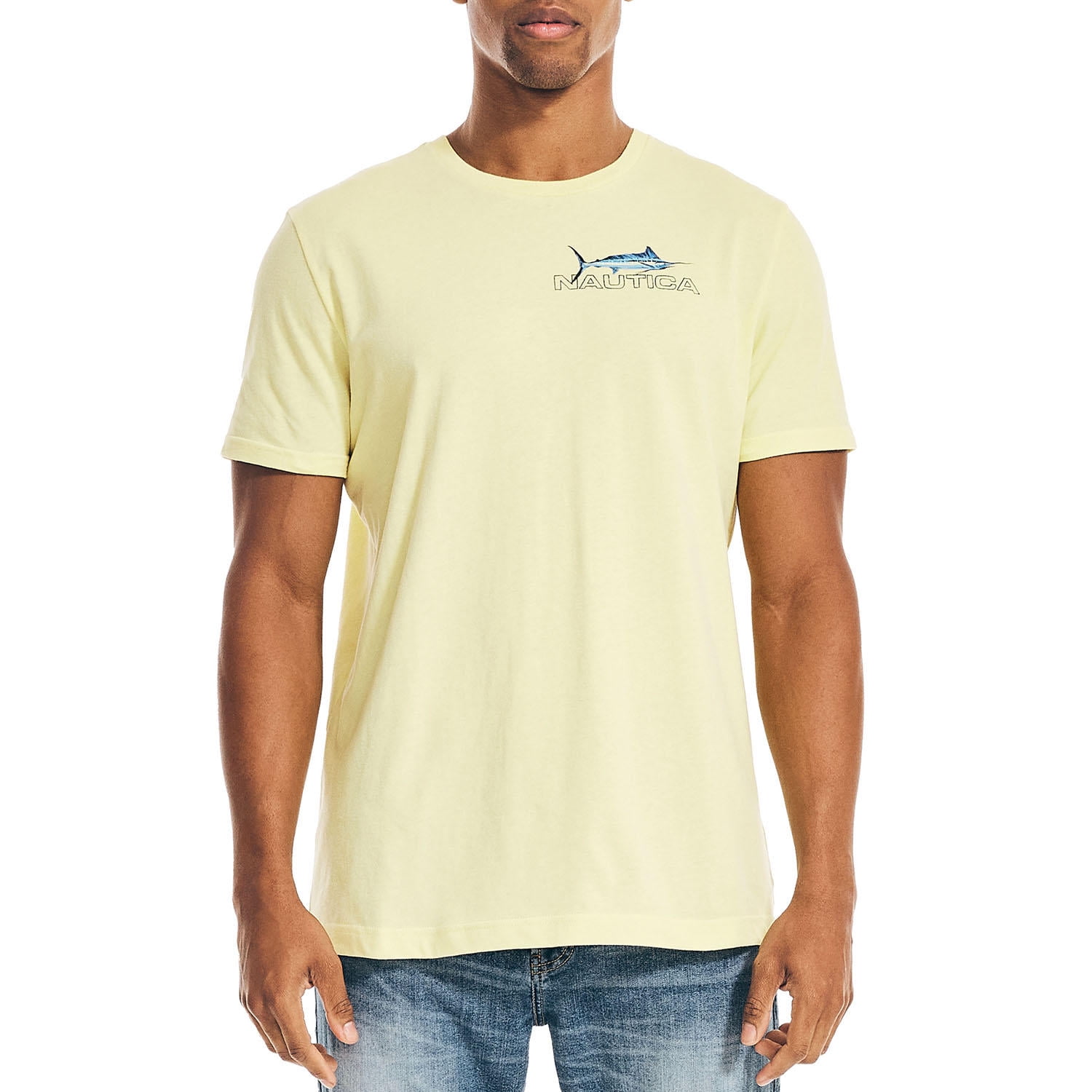 Nautica Men's Sailing Club Graphic T-Shirt Bright White, M - Shop Spring Styles