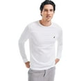thumbnail image 1 of Nautica Men's Long Sleeve Solid Crew Neck T-Shirt, Bright White, XX-Large, 1 of 3