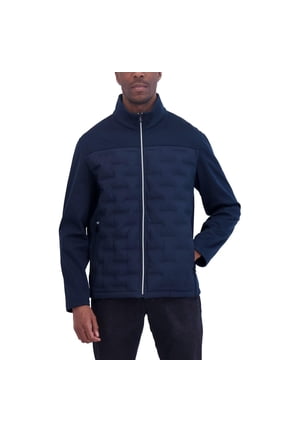 Men's Lightweight Softshell Jacket – Bonded Fleece Lining, Regular, Big & Tall Sizes (Blue/XX-Large)