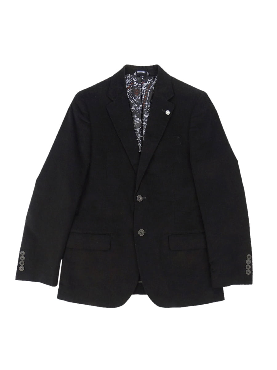 Nautica Men's Modern-Fit Active Stretch Corduroy Sport Coat (40R, Black)