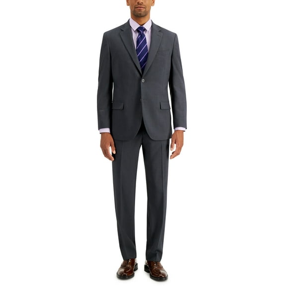 Nautica Men's Modern Fit Bi Stretch Suit Gray Size 42