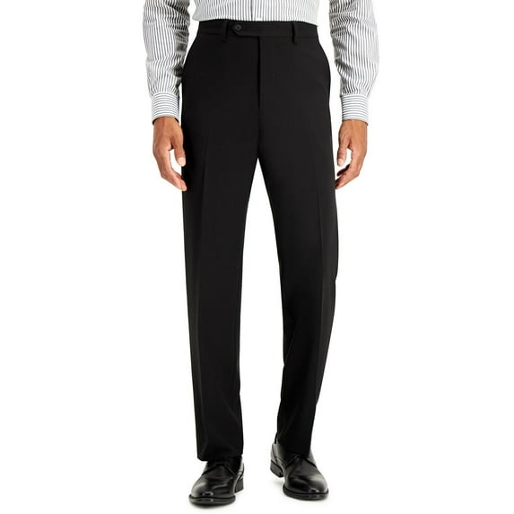 Nautica Men’s Modern Fit Bi-Stretch Suit Separate Pant, Black 36 x 32
