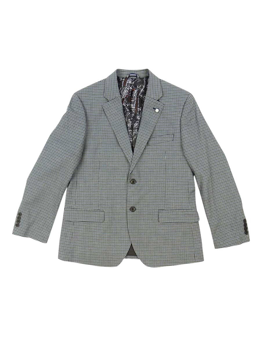 Nautica Men's Modern-Fit Plaid Sport Coat (44R, Navy)