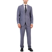 Nautica Mens Modern-Fit Stretch Nested Suit Light Gray 38R 32W B4HP $395