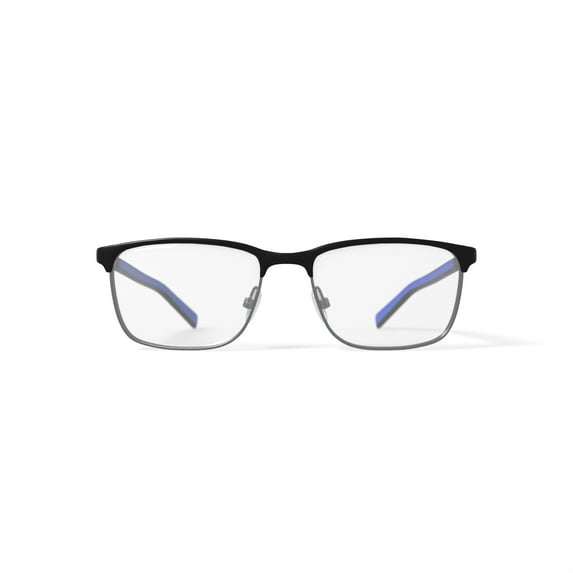 Nautica Men's N7310 Prescription Eyeglasses with Case, Matte Black