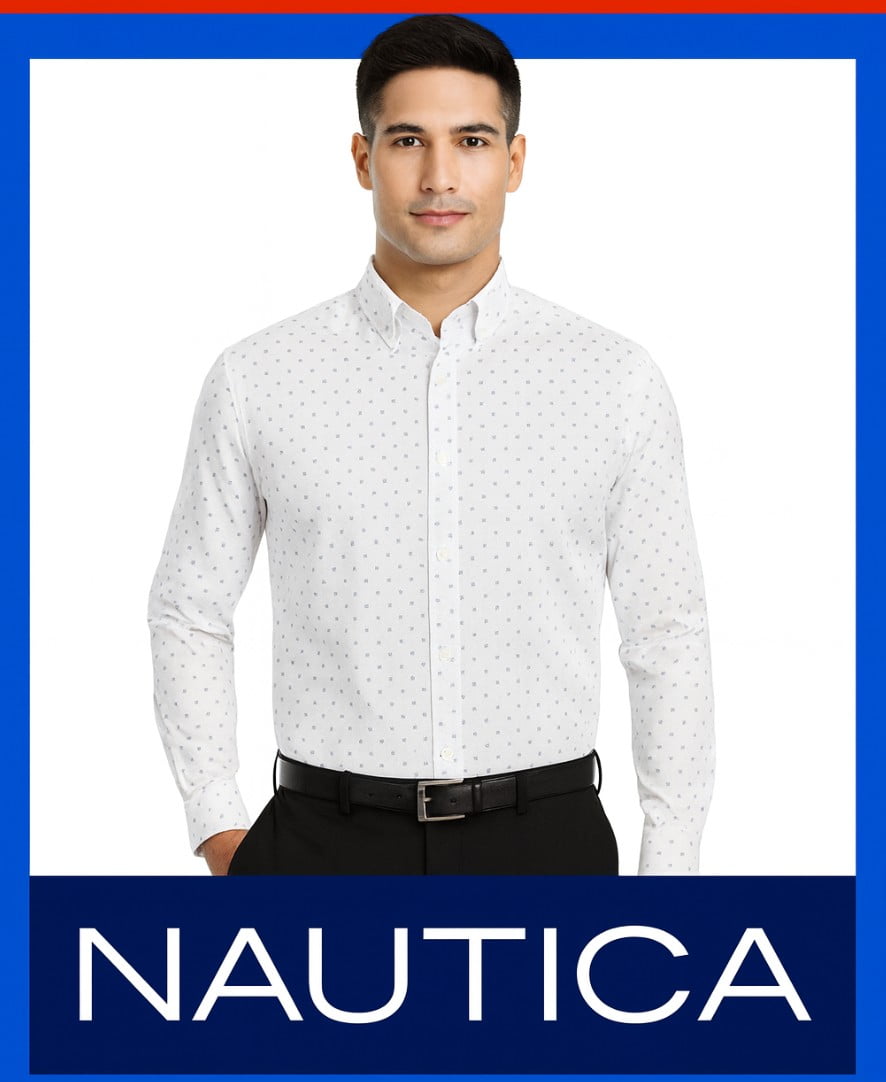 nautica slim fit white dress shirt Floral Fit and flare Prom Dress Nox Anabel T1863 – Sparkly Gowns main image 1