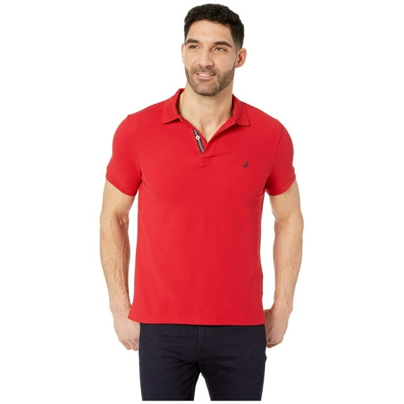 Nautica Men's Polo Slim Fit Performance Deck Red 3XL New