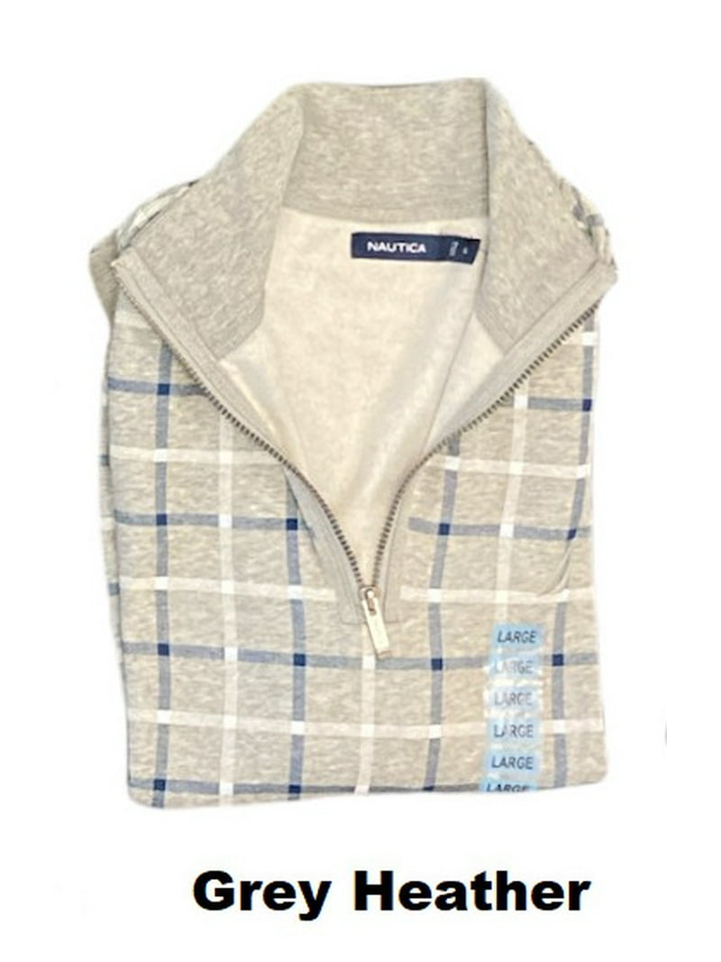 Nautica Men's Quarter Zip Fleece Pullover, Mock-neck, Classic Fit