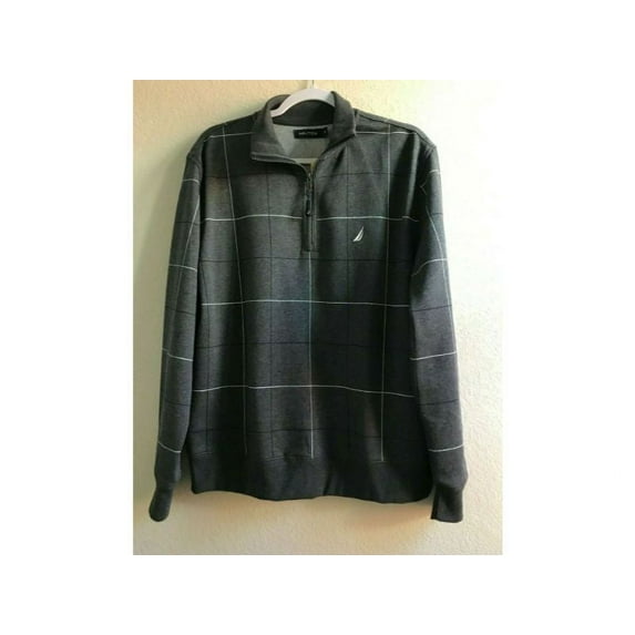 Nautica Men's Quarter Zip Fleece Pullover, Mock-neck, Classic Fit