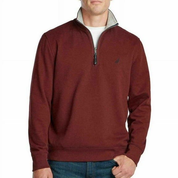 Nautica Men's Quarter Zip Sweater