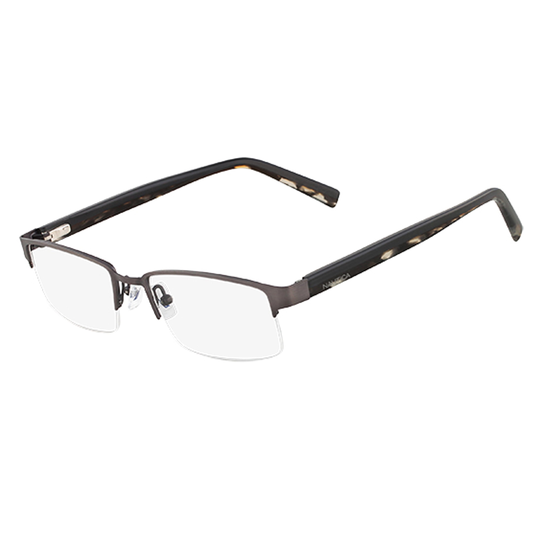 Nautica Men's Rectangular Eyeglasses, N7229, Gunmetal, 5318140, with