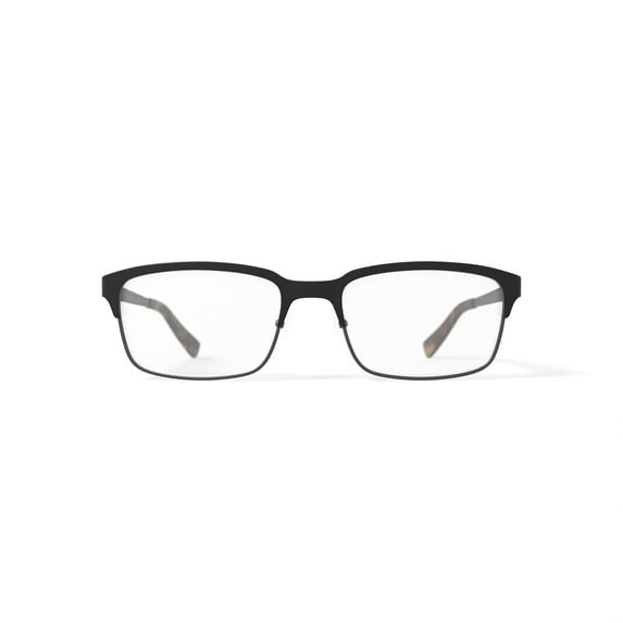 Nautica Men's N9104 Prescription Eyeglasses with Case, Matte Black