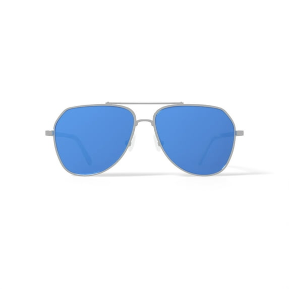 Nautica Men's Rx'able Sport Sunglasses, N9207S, Matte Silver, 60-13-145, with Case