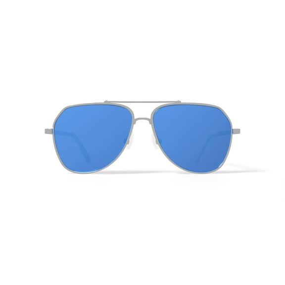 Nautica Men's Rx'able Sport Sunglasses, N9207S, Matte Silver, 60-13-145, with Case