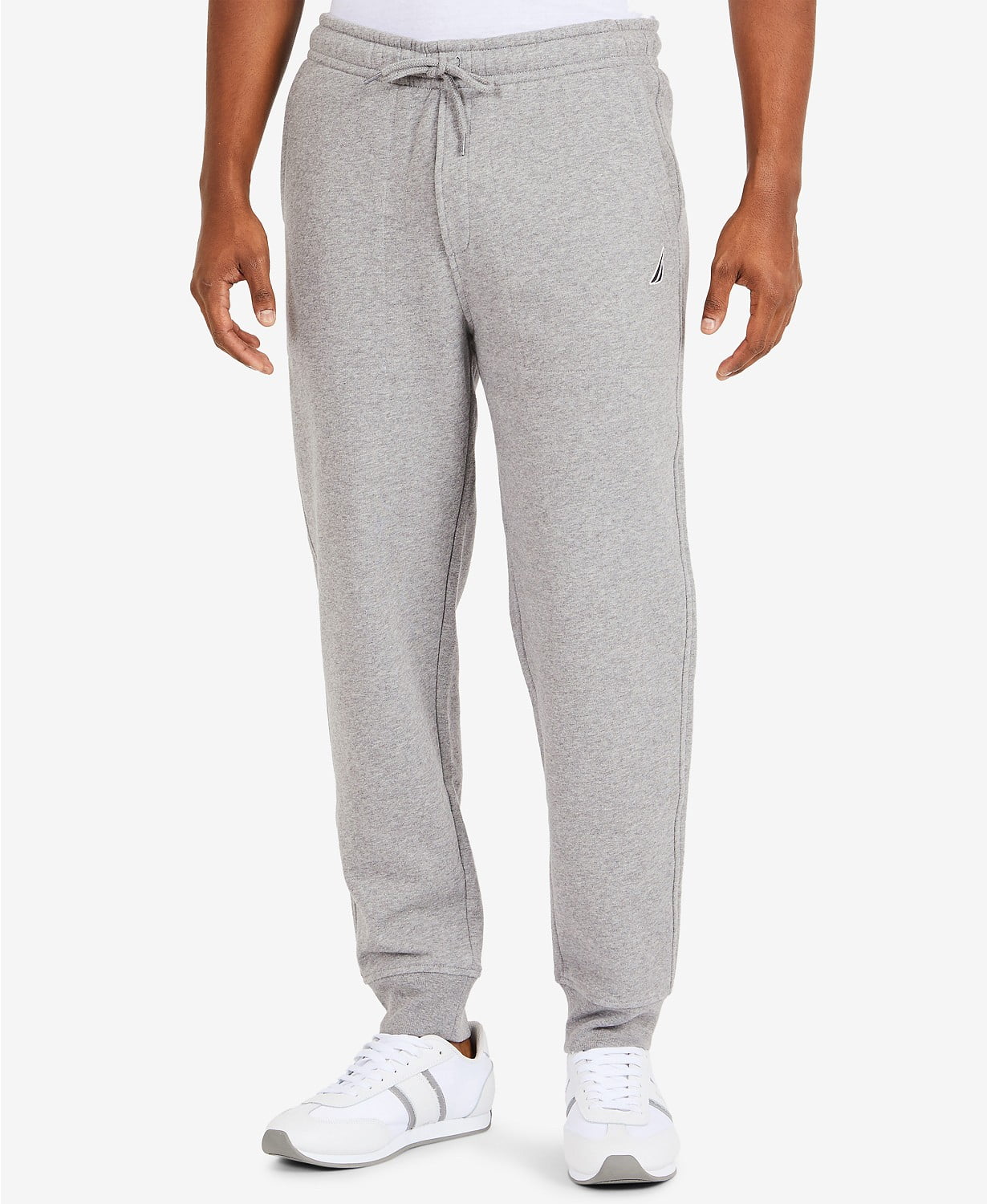 Nautica Men's STONE GREY HEATHER Classic-Fit Jogger Pants, L Nautica Men's STONE GREY HEATHER Classic-Fit Jogger Pants, L