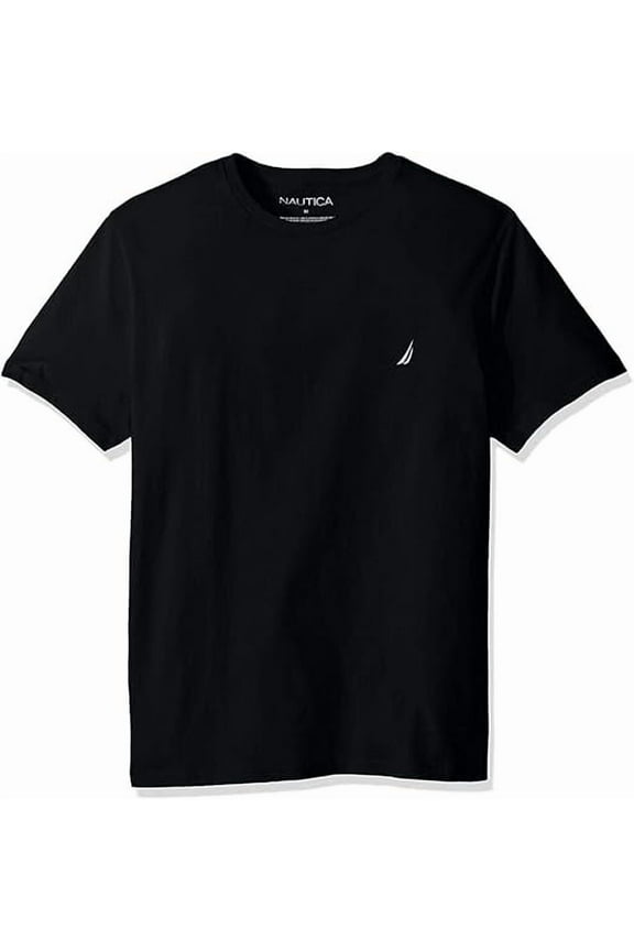 Men's Short Sleeve Solid Crew Neck T-Shirt Medium True Black