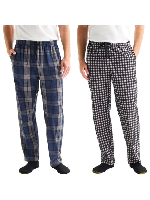 Mens 2 Pack Comfort Fleece Lounge Sleepwear Pants Blue XXL NWT