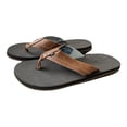 thumbnail image 1 of Nautica Men's Slip On Faux Leather Clarkson Flip Flop Sandals, Brown (11), 1 of 3