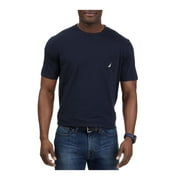 Nautica Men's Solid Crew Neck Short Sleeve Pocket T-Shirt, Navy, Medium