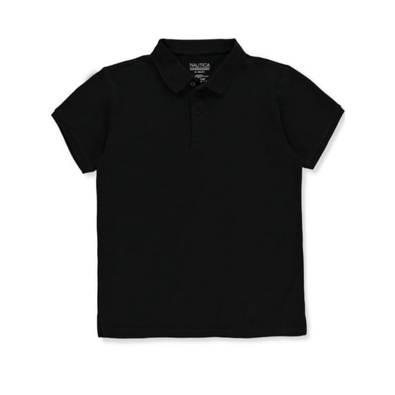 Nautica Men's Stretch Pique Polo Shirt Color: black Size: xl