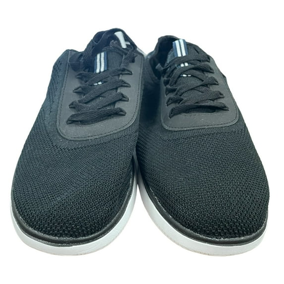 Nautica Men's Weiton Lace Up Lightweight Knit Sneaker (Black, 13)