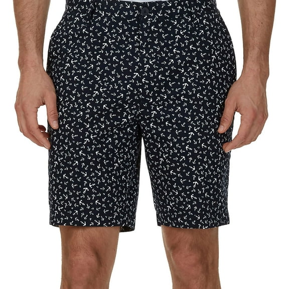 Nautica Mens Anchor Casual Walking Shorts, Blue, 38