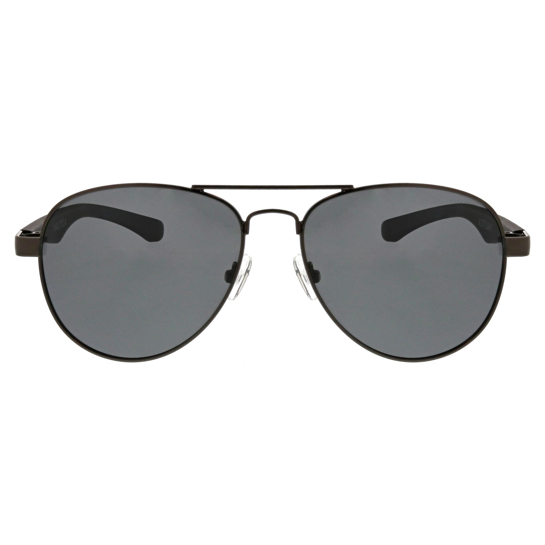 Nautica Mens Aviator Polarized Sunglasses, NS1003 Gunmetal