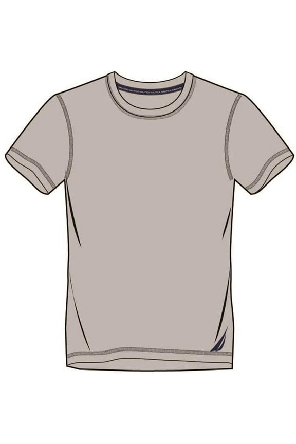 Mens Base Layer Tee - Cool Dry Fit Short Sleeve Compression Shirt Athletic Workout Active Sports T-Shirt Spandex Grey