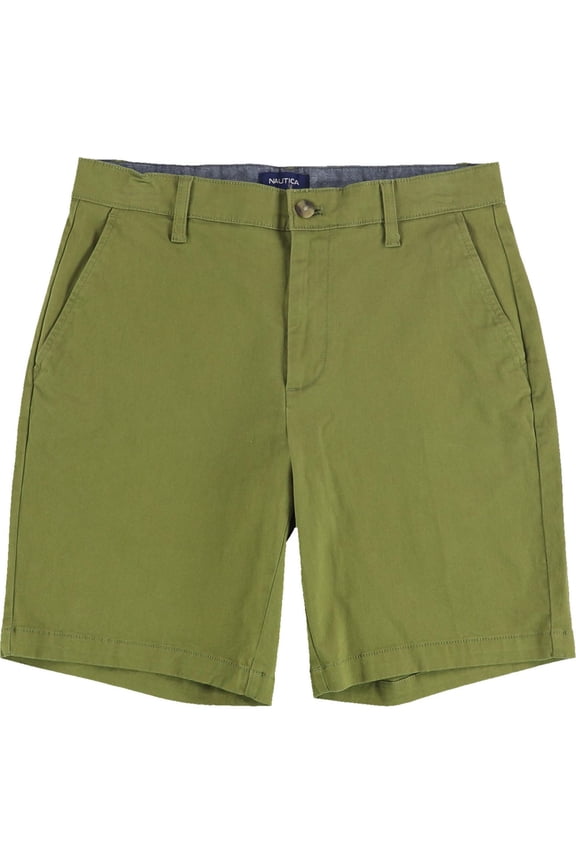 Mens Deck Casual Chino Shorts, Green, 30