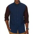thumbnail image 1 of Nautica Mens Colorblocked Button Up Shirt, Blue, X-Large, 1 of 3