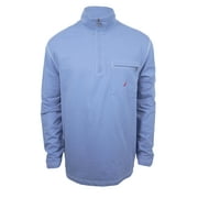 Nautica Mens Half Zip Mock Neck Sweatshirt (Blue, X-Large)