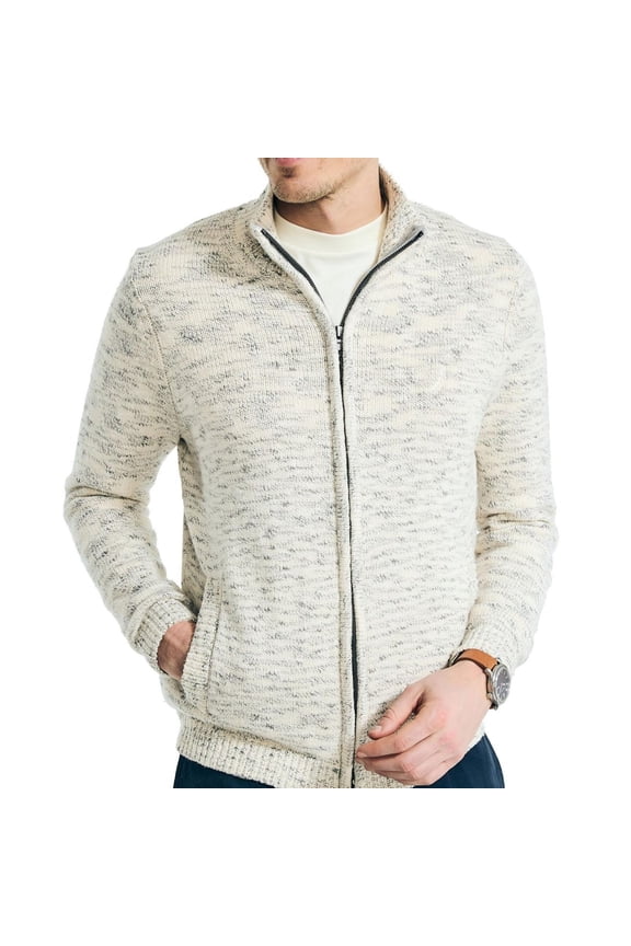 Mens Knit Sweatshirt, Blue, XX-Large